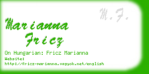 marianna fricz business card